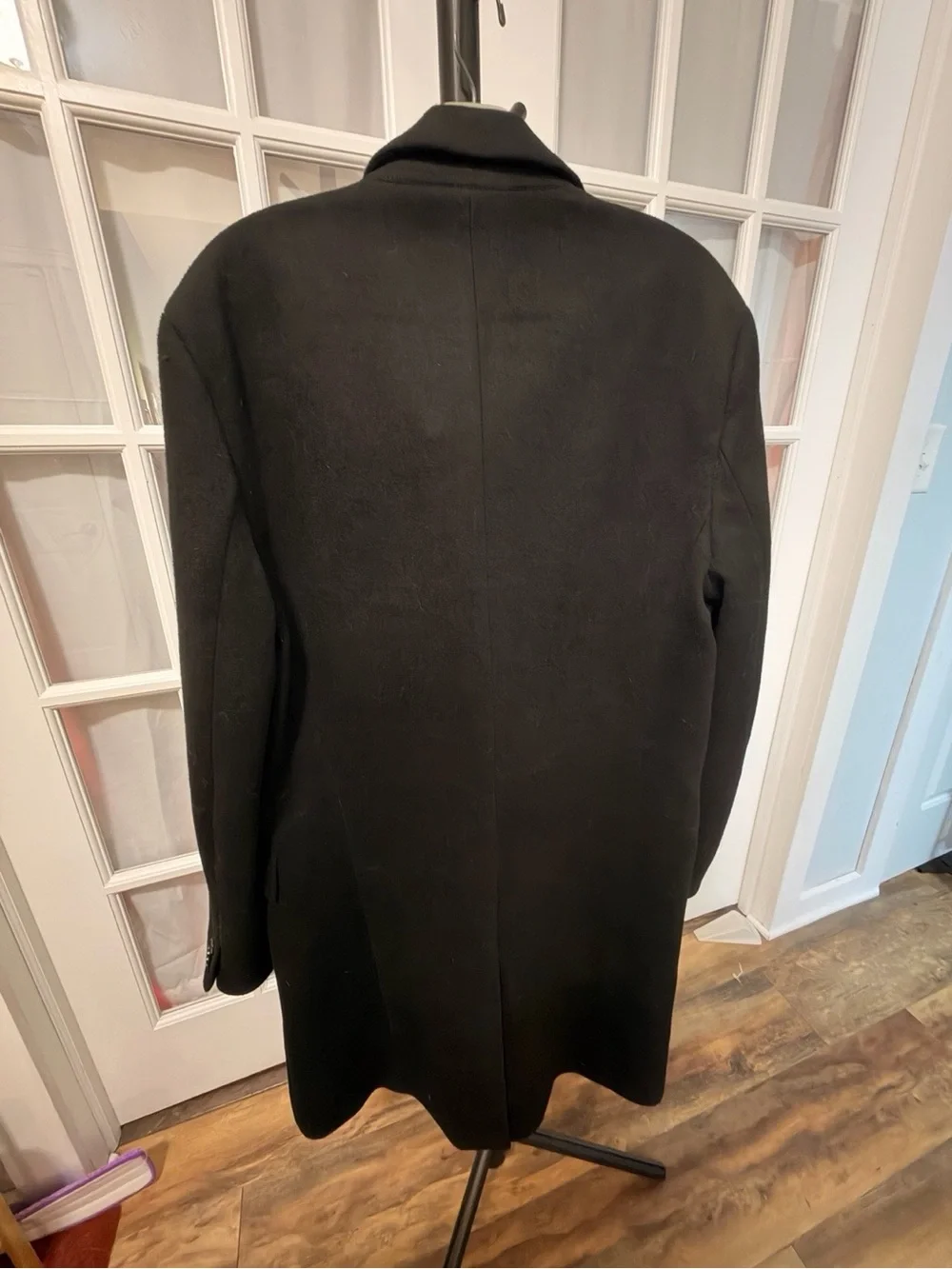 NWT Express Black Long Tailored Wool Blend Coat Jacket